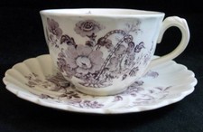 Royal Staffordshire Charlotte Lavender Cup and Saucer Set Vintage Clarice Cliff