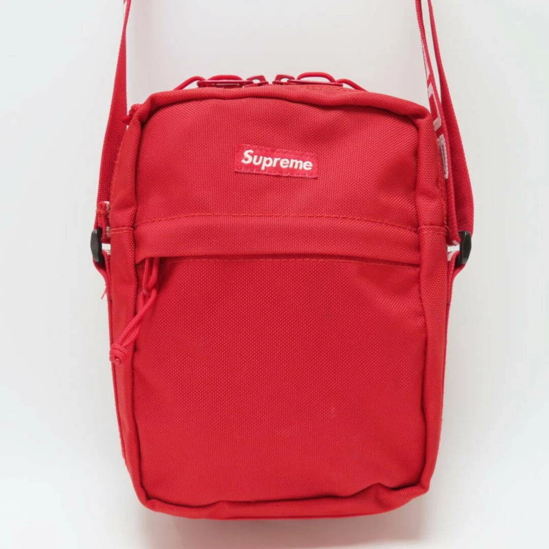 S04 k092 Sac à bandoulière Supreme Box Logo 18SS Cordura nylon rouge