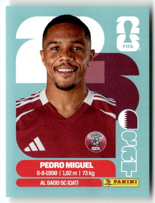 Panini 2026 World Cup Amerika WM Sticker No. QAT 7 Pedro Miguel Katar