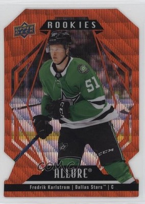2022 Upper Deck Allure Rookies Orange Slice Die-Cut Fredrik Karlstrom #113 1c3k