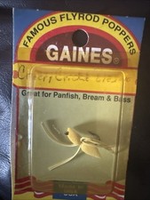 Vintage Gaines creepy cricket Fly Rod Popper New In Package Made In USA