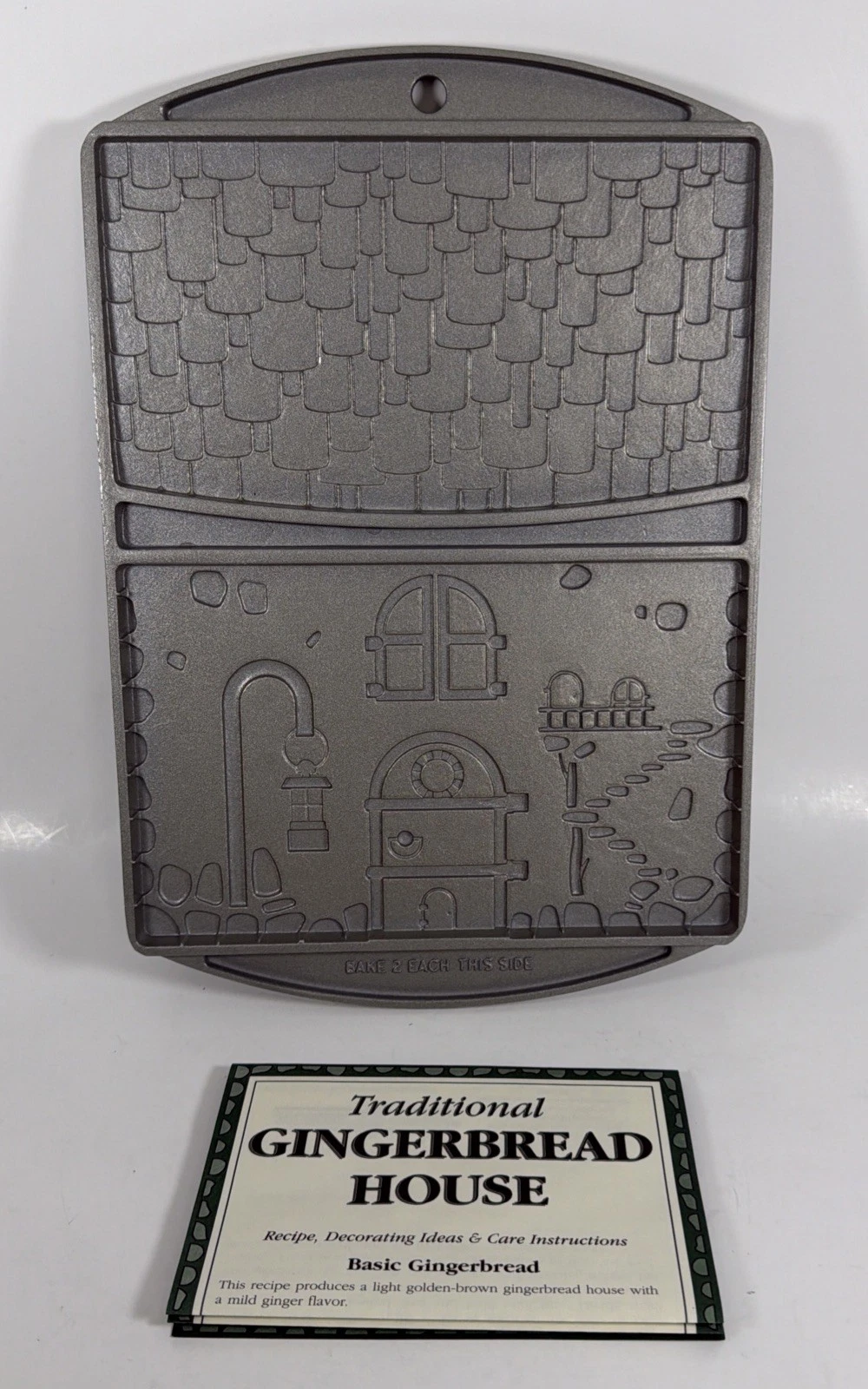 Nordic Ware Gingerbread House Mold 2 Sided USA Cast Aluminum