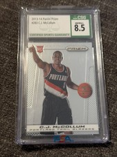 2013-14 PANINI PRIZM #283 C.J. MCCOLLUM CSG 8.5