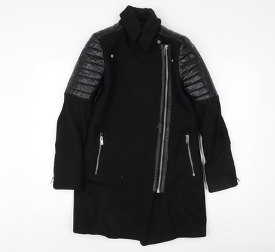 Motorradjacke Damen UK Größe XS Mango schwarz