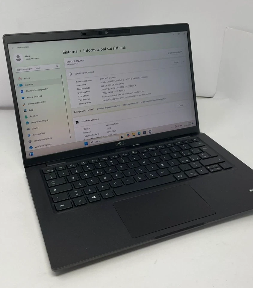 Dell Latitude 7420 (14") Core vPRO I5 1145G7 16GB RAM 256GB SSD Windows 11 Pro - Immagine 2 di 4