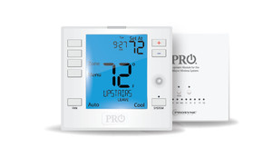 Pro1 T755WHO Programmable Wireless Thermostat (GE: 2H/2C, HP: 4H/2C) w/Humidity