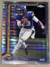 Topps 2024 Chrome  hyper pulse Tai Felton Minnesota Vikings #395 RC Rookie Card