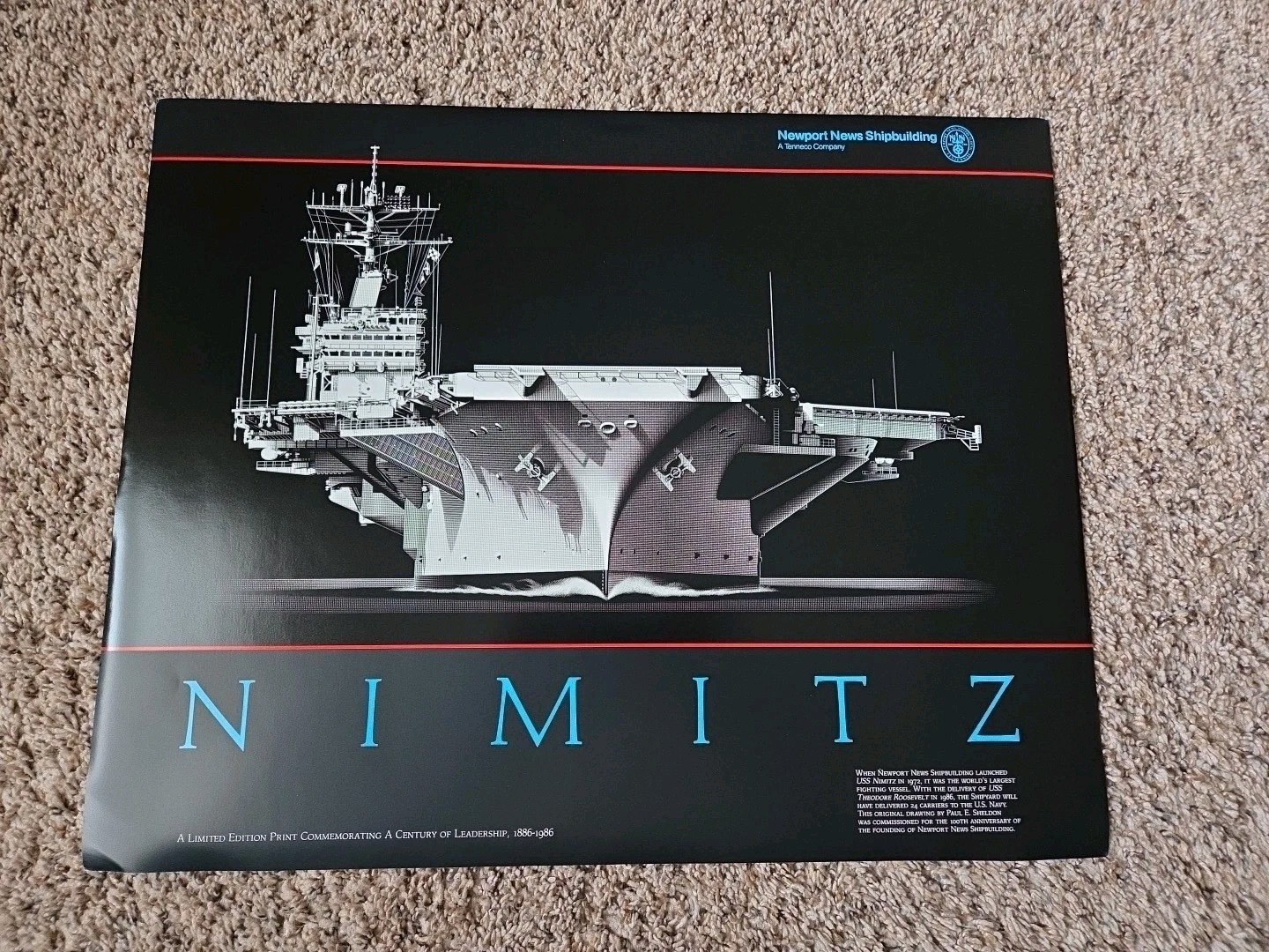 LEGENDS OF NEWPORT NEWS SHIPBUILDING (1986):  USS NIMITZ CVN-68 (FIRST OF CLASS)