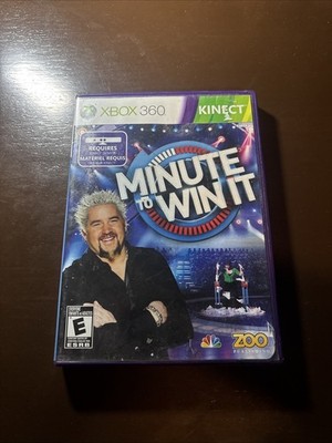 Minute to Win It Video Game Microsoft Xbox 360 Kinect Show Complete In Box CIB