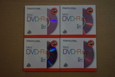 Lot Of 4 Memorex Mini DVD-R 4X 2.8 GB 60Min NEW Sealed