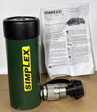 RC123A SIMPLEX 12 TON 3" STROKE Hydraulic Cylinder HOLLOW thumbnail 1