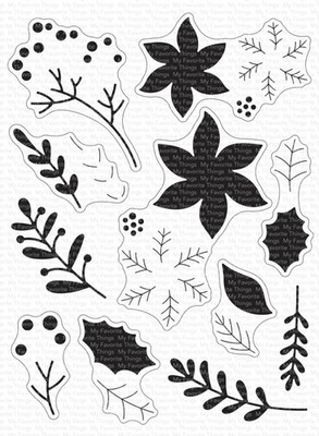 My Favorite Things 4'' x 8'' Clear Stamps Weihnachten gepresster Weihnachtsstern CS-823