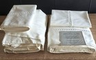 LE TELERIE TOSCANE MILLENIUM KING 1000 TC SATEEN COTTON SHEET SET LACE EMBROIDER — photo 1