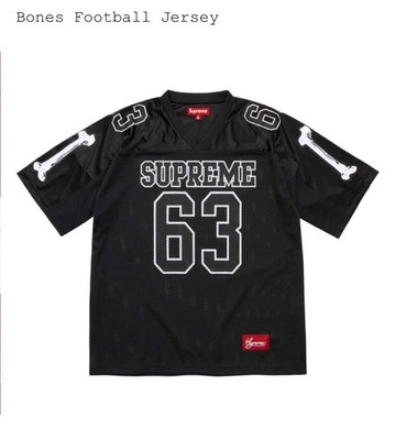 Supreme Football Jersey Black Lサイズ SUPREME BONES FOOTBALL JERSEY BLACK FW25 SIZE L IN HAND READY TO
