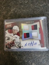 2011-12 Panini Prime Rookies Jersey Patch Auto 08/50 Dmitry Orlov Card# 164