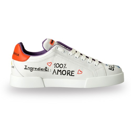 Scarpe sneakers Dolce & Gabbana donna "Portofino Light F15" in pelle US 6 IT 36 - Foto 4 di 8