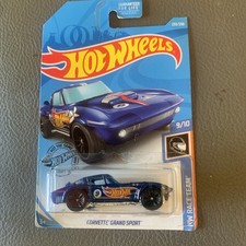 Hot Wheels 2019 HW Race Team #9/10 Corvette Grand #FYC76 1:64 Scale Diecast