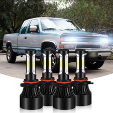 For Chevy Silverado Tahoe C/K 1500 2500 1994-1998 9005 9006 LED Headlights Bulbs