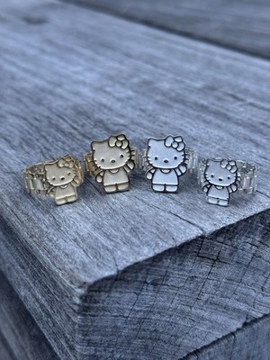 925 Silber Hello Kitty Ganzkörper Ring - Geschenk für Sie - Muttertagsgeschenk