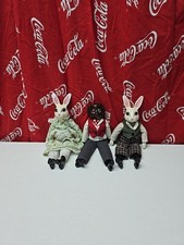 Rabbits & Mole   Fully Clothed China Soft Body 