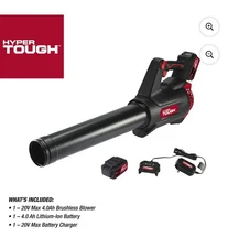 Hyper Tough 20V Max 110 mph 420 Cfm Brushless Handheld Battery Blower Pre-owned