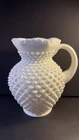 Vintage Hobnail Milk Glass Pitcher