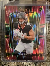 2025 Panini Select Jayden Higgins Premier Pink Shock Flash Prizm Rookie
