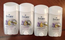 Lot Of 4 Ivory Gentle Deodorant Stick, Notes of Lavender, 2.4oz New Rare