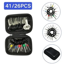 26 41PCS Car Terminal Removal Tool Kit Wire Plug Connector Pin Extractor