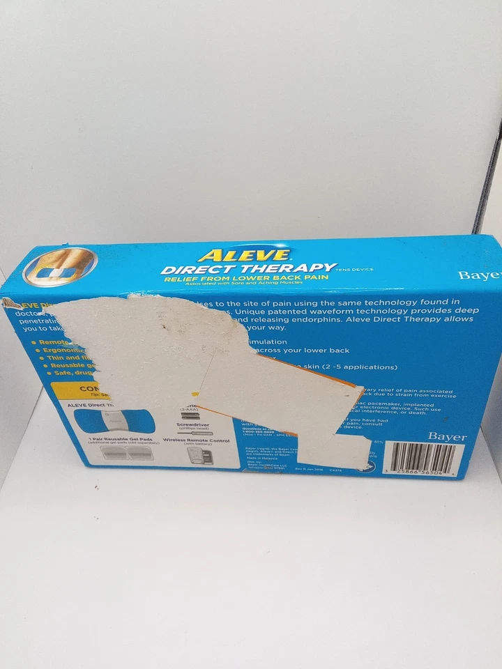 Dispositivo de alivio del dolor ALEVE terapia directa TENS (caja abierta) Foto 3 de 3