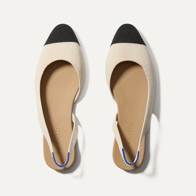 Rothy s The Almond Slingback Women s Flats - Conch Captoe