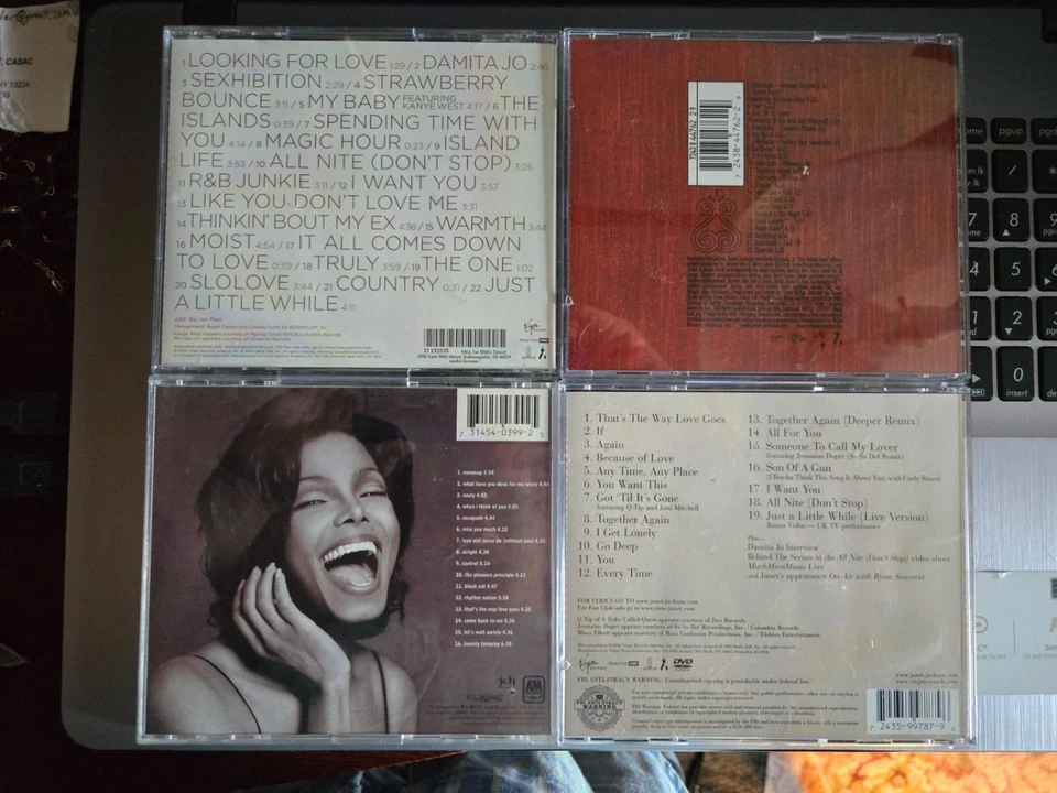 JANET JACKSON CD/DVD LOT vg to mint great selection $57.00 - Image 4 of 4