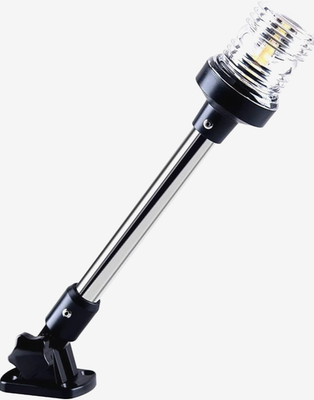 #ad #ad White Led Fold Down Boat Stern Light Boat Anchor Light For Pontoon $20.95