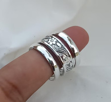 Design Ring 3 Set Silver Ring ,925 Sterling Silver Ring ,Stacking Ring ,All Size