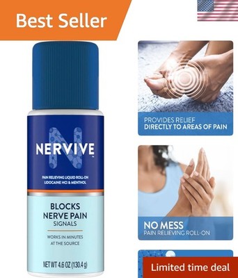 Expert-Developed Lidocaine Roll On - 4.6oz for Professional Pain Control