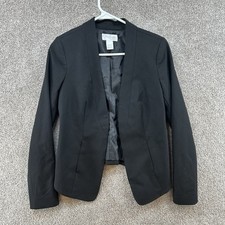 Jessica Simpson Women's Blazer Jacket Size Small Black Open Front Long Sleeve