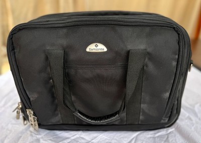 Samsonite Black Expandable Business Laptop Bag 18'' Luggage Briefcase