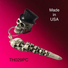 Top Hat Skull Pool Billiards Cue Pocket Chalker Holder Chalk Stick USA Made TH29