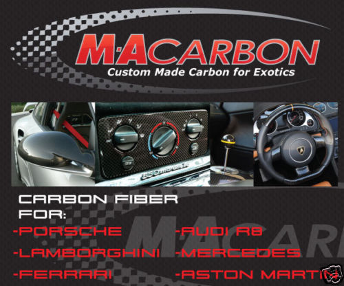 MAcarbon Audi R8 Carbon Fiber Dash Side Panel Set