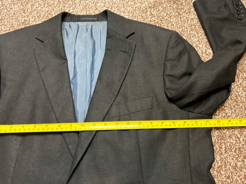 HUGO BOSS Mens Blazer Black Linen single Jacket Chest UK Chest 44 Bertolucci - Picture 7 of 9