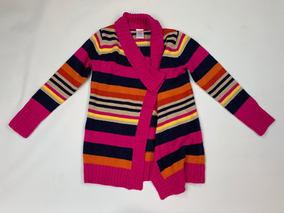 NEW Gymboree Fashionable Fox Striped Wrap Cardigan Sweater Small 5 6 RARE HTF