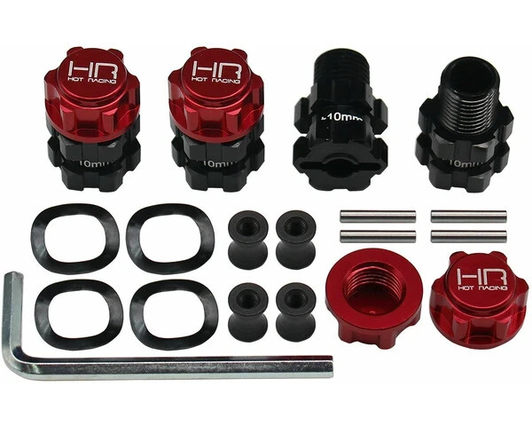 Hot Racing GRR117XT02 - Aluminum Arrma Heavy Duty 17mm Hex Hubs 10mm Offset