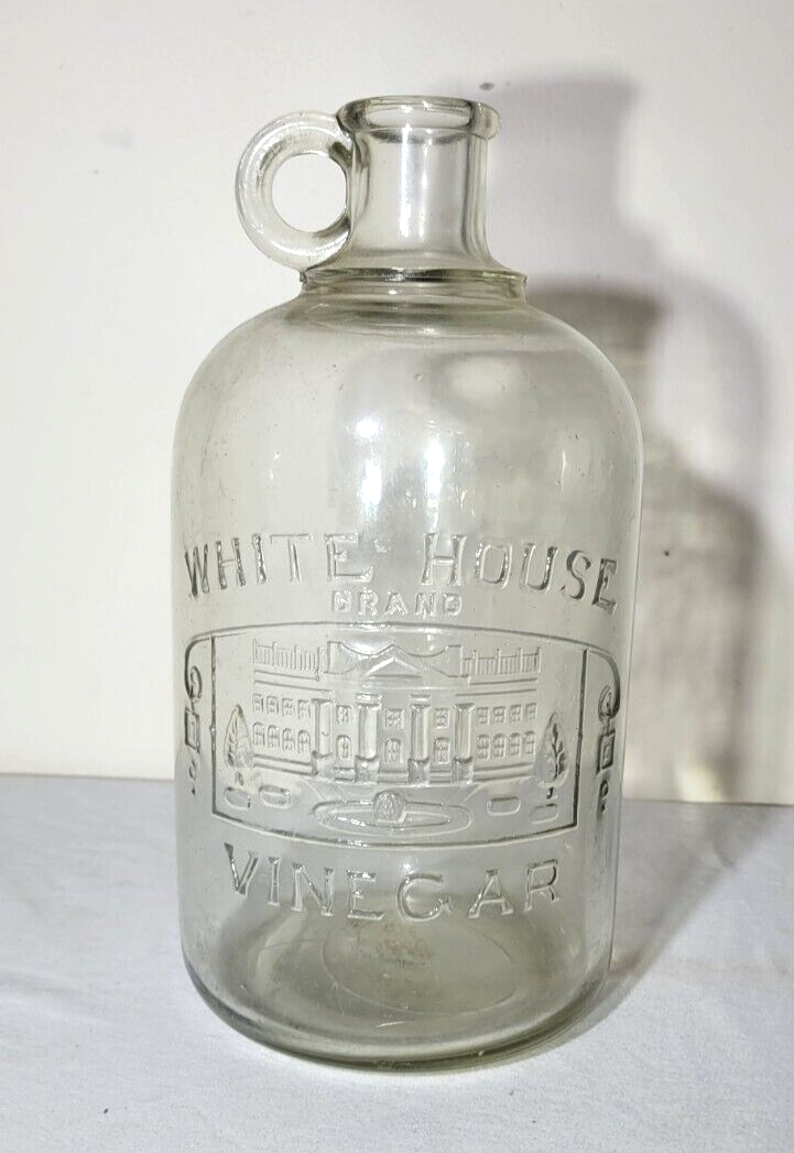 Vintage White House Vinegar Bottle No Pour Spout eBay