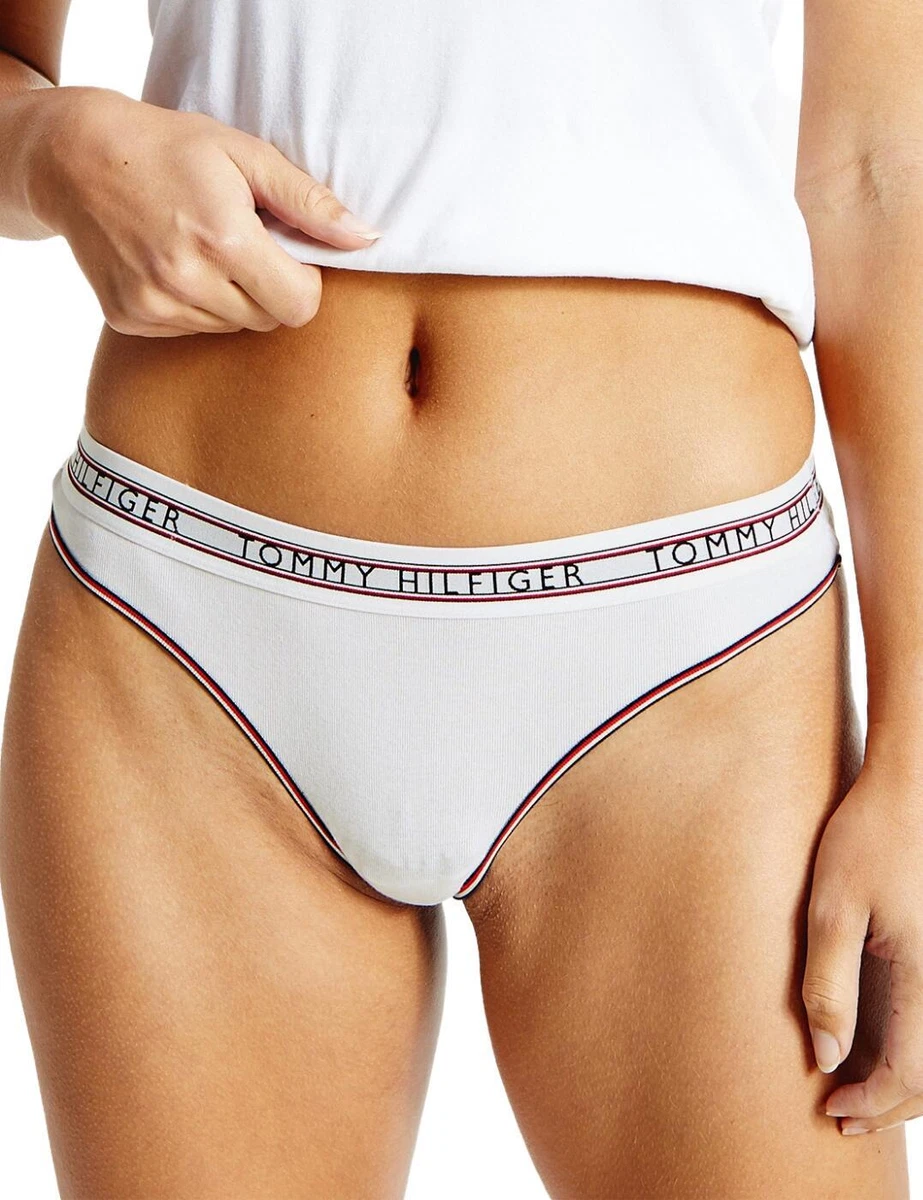 Tommy Hilfiger Classic Thong UW0UW03537 Womens Comfy Thongs White