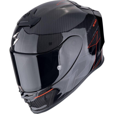 SCORPION Integralhelm EXO-R1 EVO CARBON AIR CYNERGY Schwarz Rot L 59/60