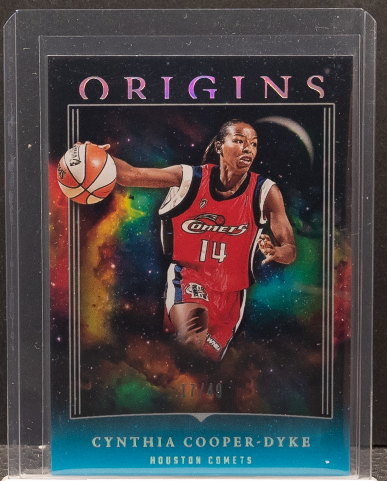 Cynthia Cooper-Dyke 2024 WNBA Origins 76 Aqua 17/49 Comets