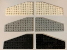LEGO Parts 30355 30356 (2pcs) Left & Right Wedge, Plate 6 x 12 wing