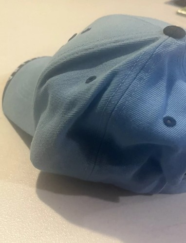 Vintage North Carolina Tar Heels Hat Script Blue Black Strapback - Picture 5 of 7