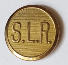 Bb S.L.R. LOS ANGELES & SALT LAKE RAILROAD UNIFORM BUTTON Medium Gilt