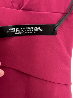 WHBM White House Black Market Burgundy Red Instantly Slimming Dress Women 0  NWT | eBay